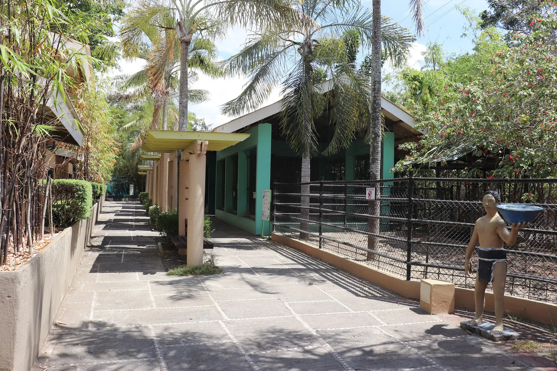 Zoo section of the Davao Crocodile Park in Davao City, Philippines.