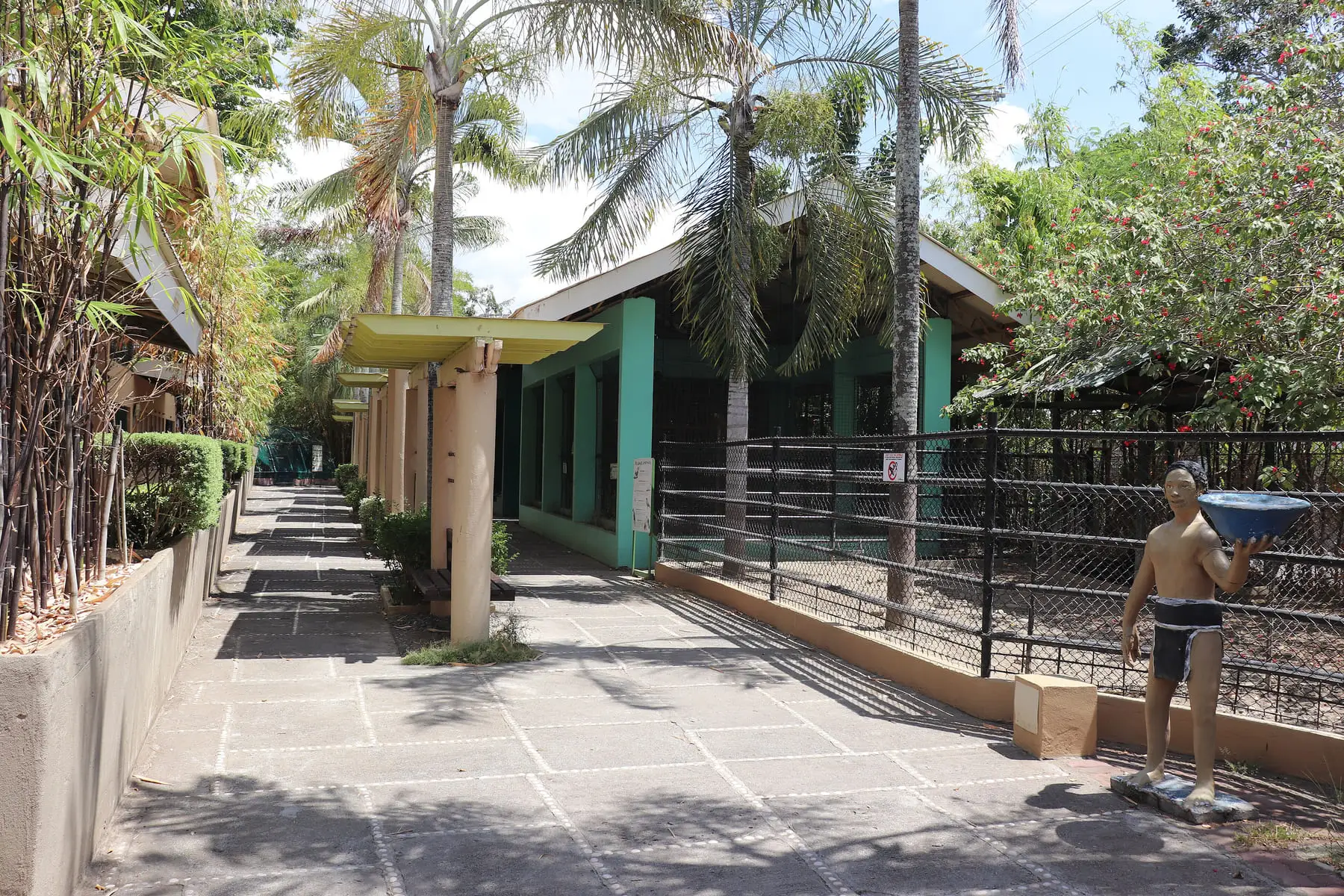 The zoo section of Davao Crocodile Park